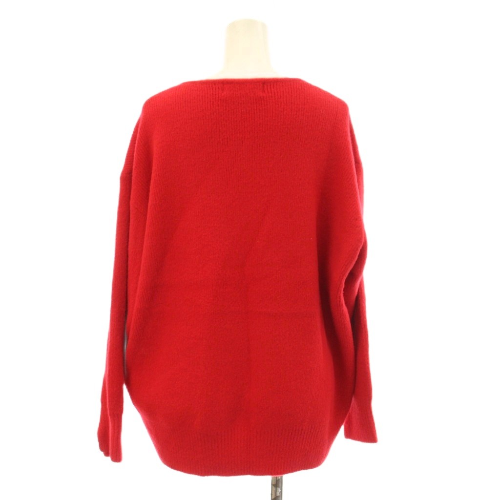 【中古】ロペピクニック ROPE Picnic 25AW スフレニットシリーズ Vネック プルオーバー セーター F 赤 長袖 無地 /JP レディース 【ベクトル 古着】 260308 auc-vector-20782510 ブランド古着の買取販売ベクトル サンプル画像3