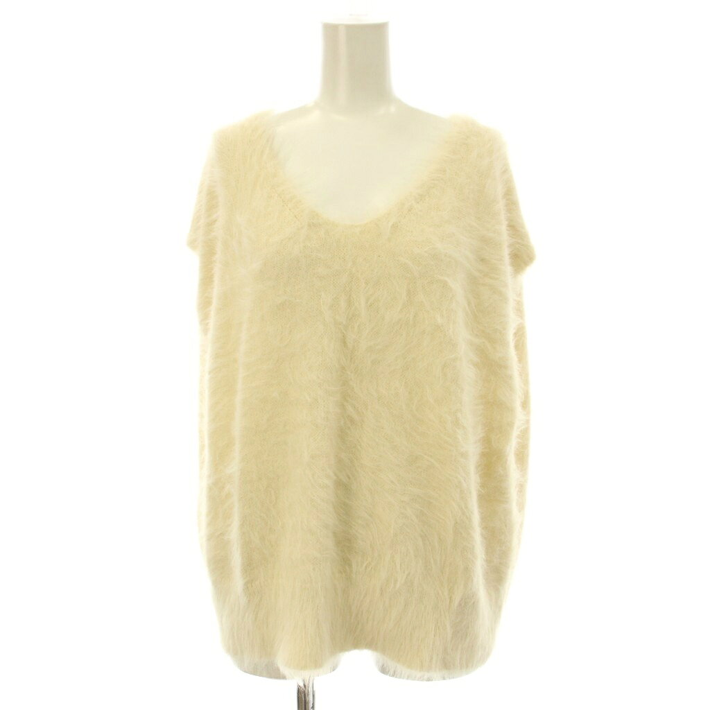 【中古】ロペピクニック ROPE Picnic 25AW シャギーニットベスト F 白 Vネック ノースリーブ /JP レディース 【ベクトル 古着】 260308 auc-vector-20782525 ブランド古着の買取販売ベクトル パッケージ画像