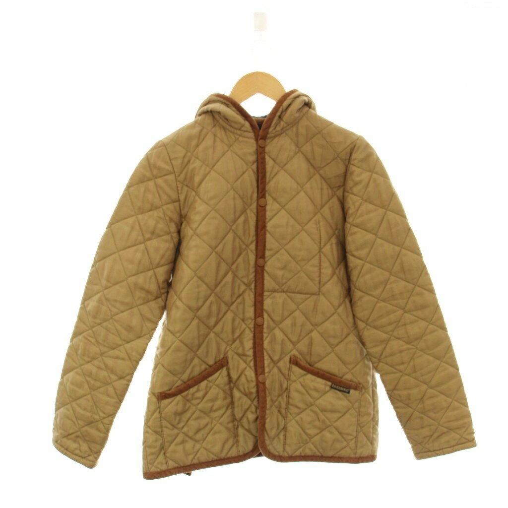 樂天商城 - 【中古】ラベンハム LAVENHAM キルティングジャケット 上着 40 ベージュ フード付き 長袖 /JP レディース 【ベクトル 古着】 260317