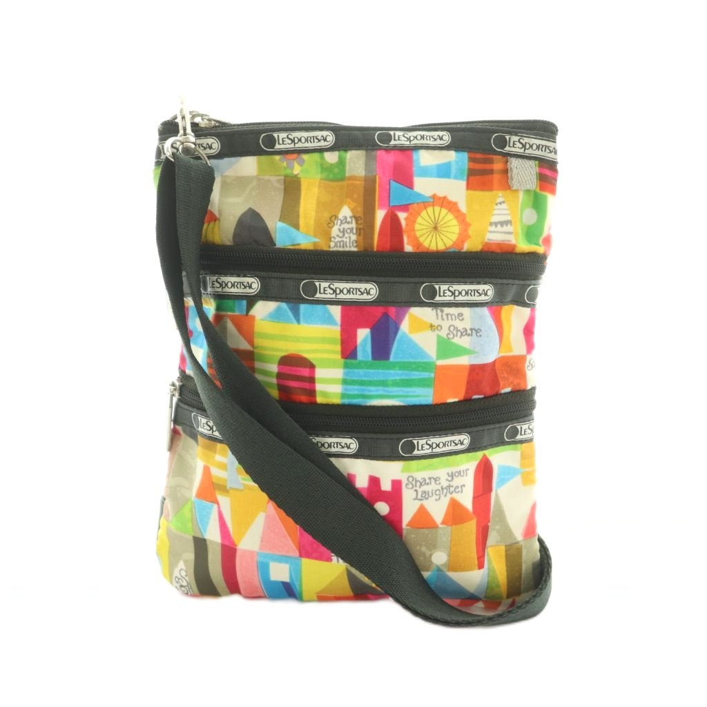 【中古】レスポートサック LesportSAC × ディズニー ショルダーバッグ 総柄 マルチカラー /MI レディース 【ベクトル 古着】 260311