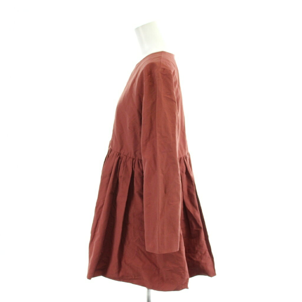 【中古】ミラオーウェン Mila Owen 21AW シャツ ブラウス 1 茶 ブラウン 長袖 ラウンドネック ギャザー切り替え /AP レディース 【ベクトル 古着】 260312 auc-vector-20791096 ブランド古着の買取販売ベクトル サンプル画像3