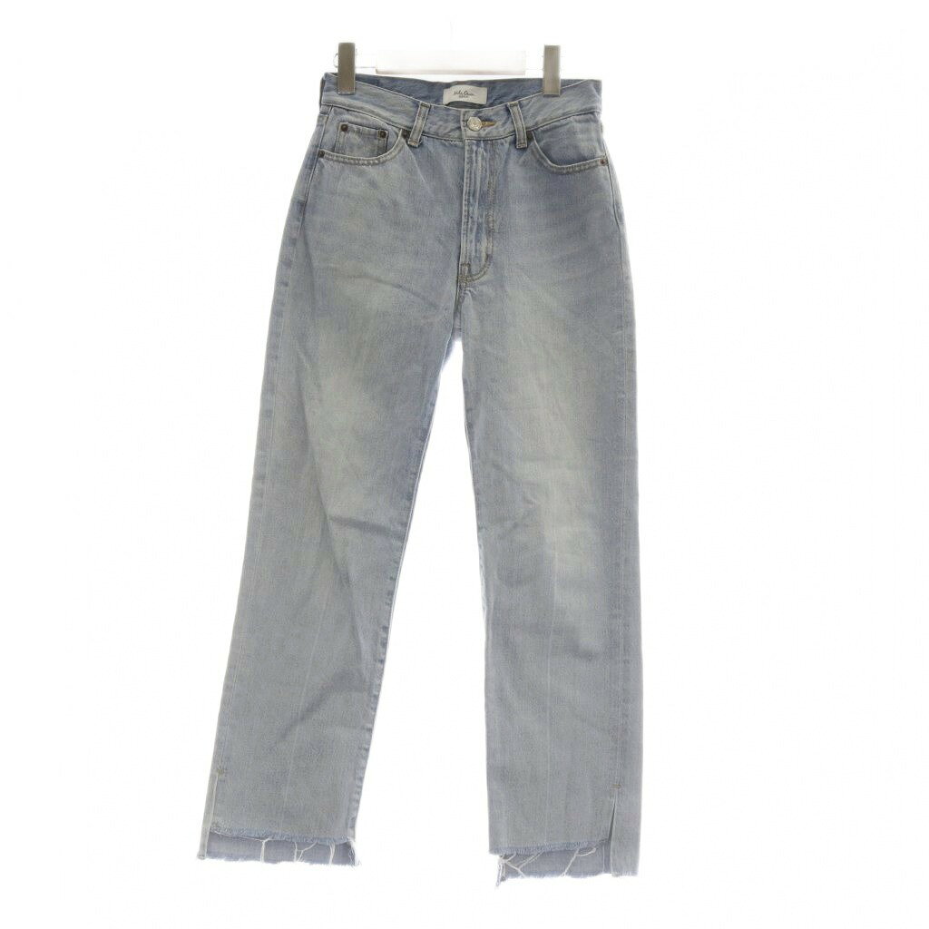 【中古】ミラオーウェン Mila Owen デニム ジーンズ 0 ライトブルー 無地 カットオフ 切りっぱなし裾 /AU レディース 【ベクトル 古着】 260313 auc-vector-20791131 ブランド古着の買取販売ベクトル パッケージ画像