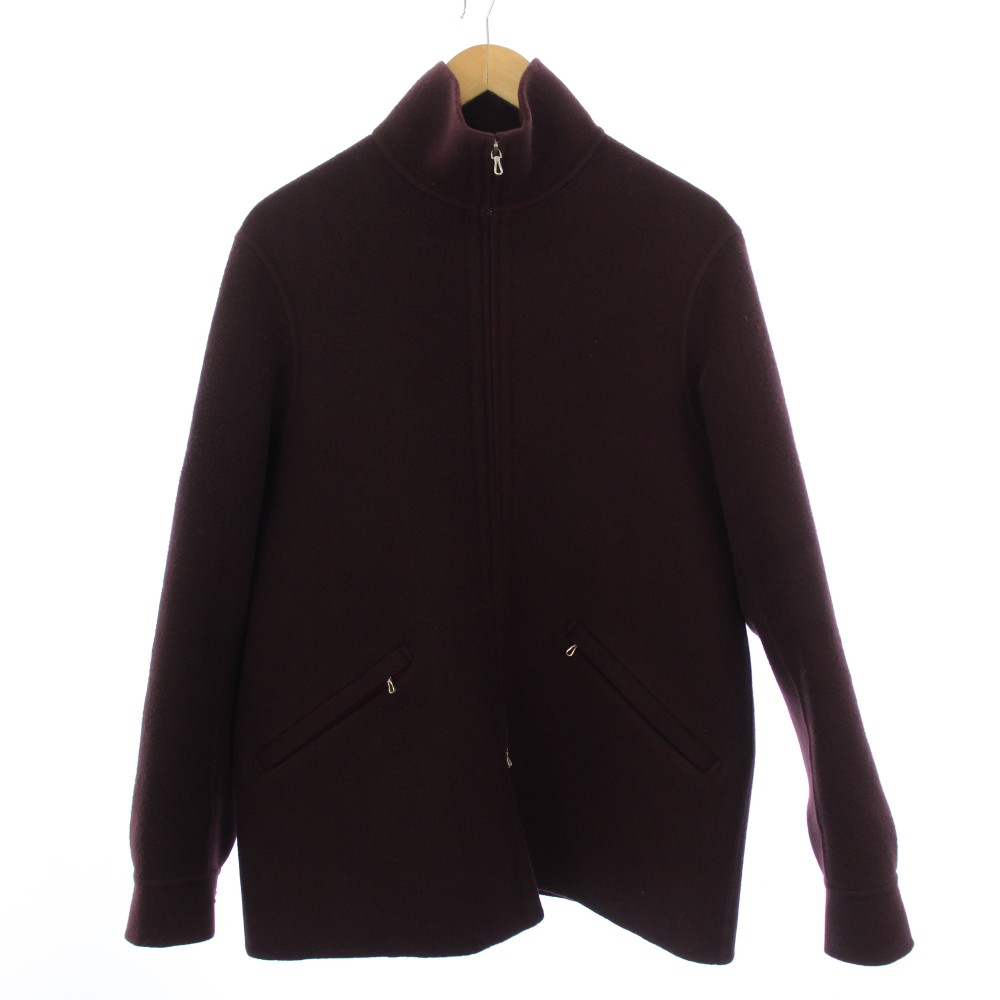 マーティーアンドサンズ MAATEE&SONS SUPER 160s NAPPING WOOL SPORTS JACKET ブルゾン ジャケット ジップアップ ウール 1 ボルドー MT3303-0921A /BM メンズ  260317