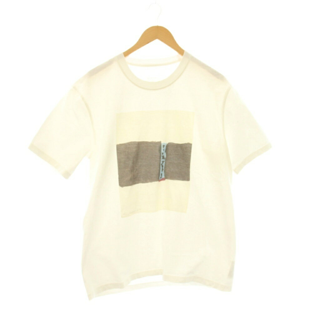 Other - 【中古】CURLY＆Co カーリー Tシャツ 2 白 ホワイト 半袖 グラフィックプリント ラウンドネック /JP メンズ 【ベクトル 古着】 260318
