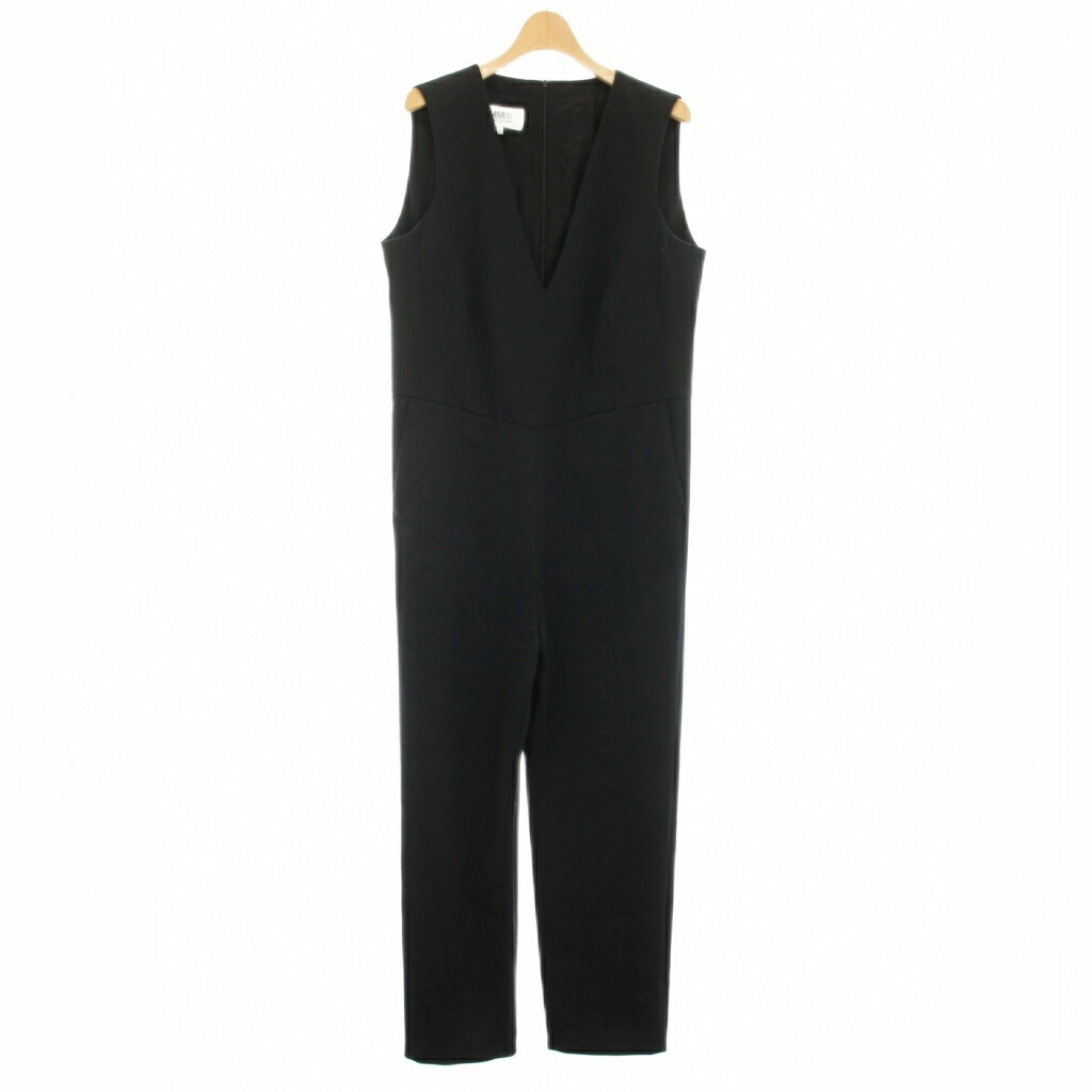 【中古】エムエムシックス メゾンマルジェラ MM6 Maison Margiela マルタンマルジェラ オールインワン サロペット Vネック ノースリーブ 36 黒 ブラック S52FP0062 /YT レディース 【ベクトル 古着】 260323（楽天・ブランド古着の買取販売ベクトル）