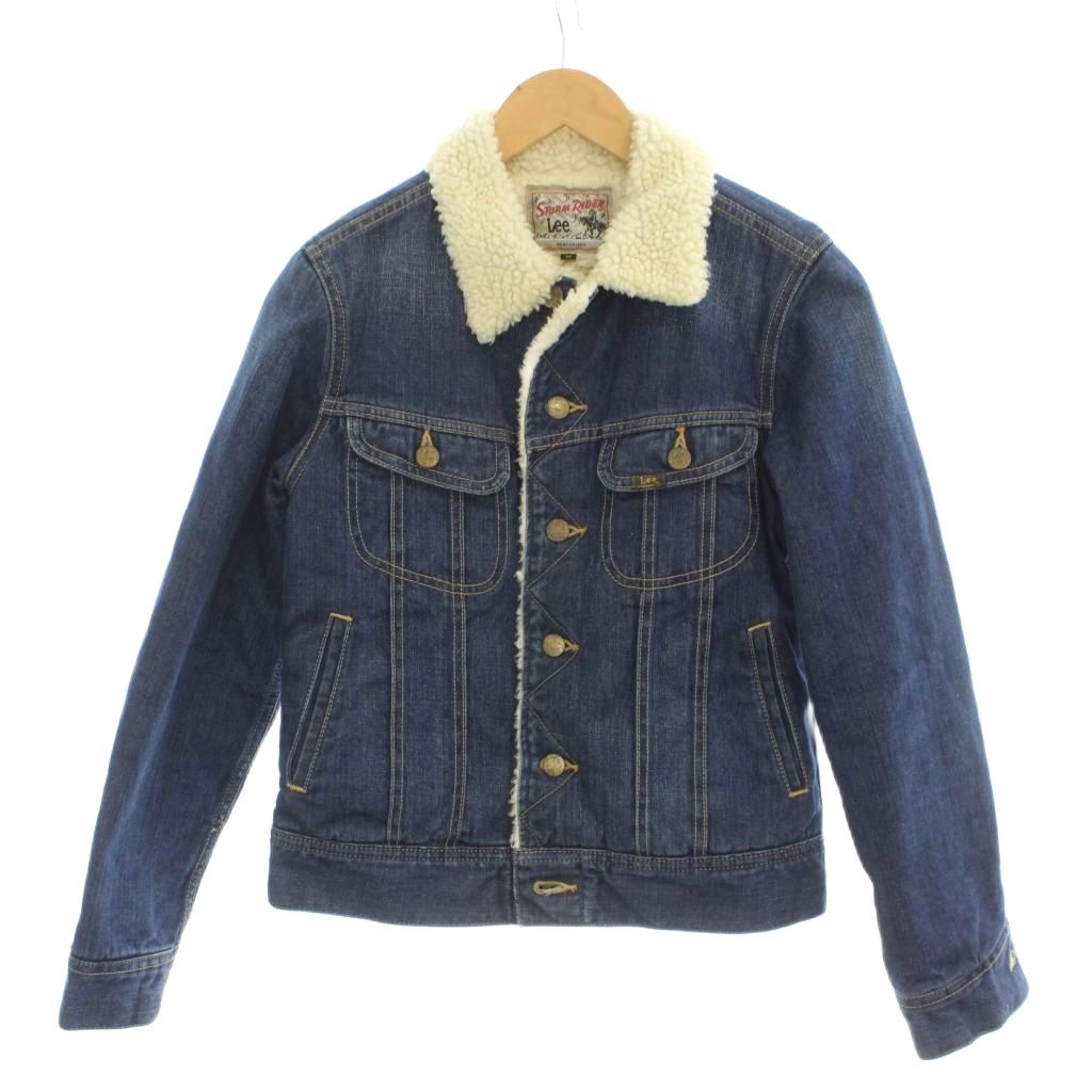 【中古】リー LEE デニムジャケット ボア M インディゴ 長袖 LT0914 /GP レディース 【ベクトル 古着】 260319