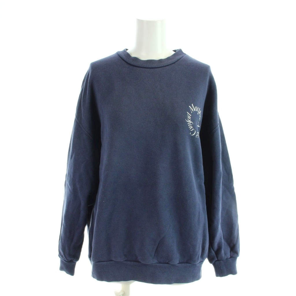 Sweat - 【中古】マカフィー MACPHEE トゥモローランド トレーナー S 紺 ネイビー クルーネック 長袖 /AP レディース 【ベクトル 古着】 260320