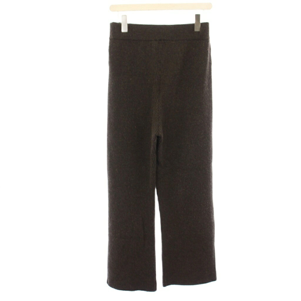 ブランド古着の買取販売ベクトルの【中古】ドゥーズィエムクラス DEUXIEME CLASSE エブリデイアイライク EVERYDAY I LIKE アゼニットパンツ ワイドパンツ イージー ウール カシミヤ混 リブ 36 茶 ブラウン 19030500814030 /HN レディース 【ベクトル 古着】 260324｜アングル2