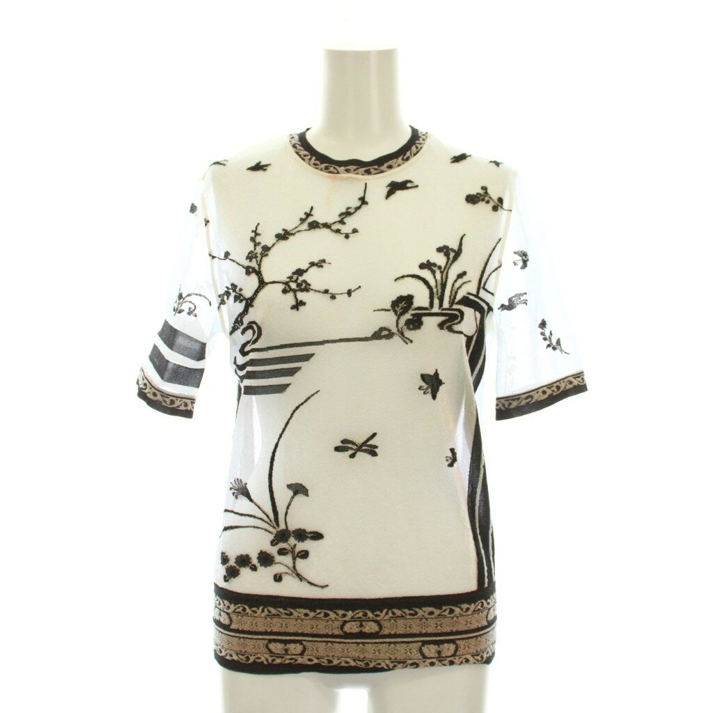 Mame Kurogouchi マメ　クロゴウチ Tシャツ・カットソー M 白 【古着】【中古】【送料無料】 Mame Kurogouchi Tシャツ・カットソー L オレンジ 【古着】【中古