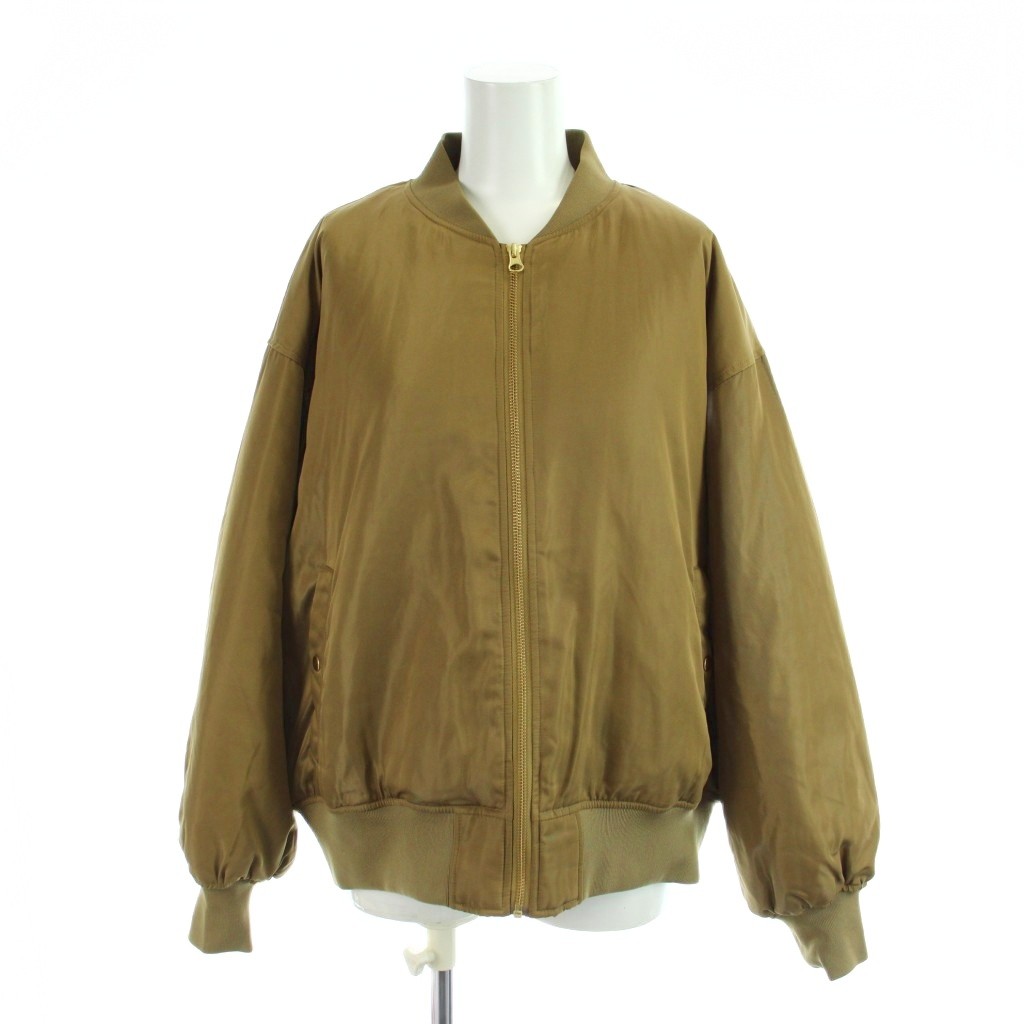 【中古】ナノユニバース nano universe 24AW バックギャザー MA-1 ジャケット 上着 F ベージュ カーキ 長袖 リブ襟 ジップアップ 6734212303 /AP レディース 【ベクトル 古着】 260325 auc-vector-20824122 ブランド古着の買取販売ベクトル パッケージ画像