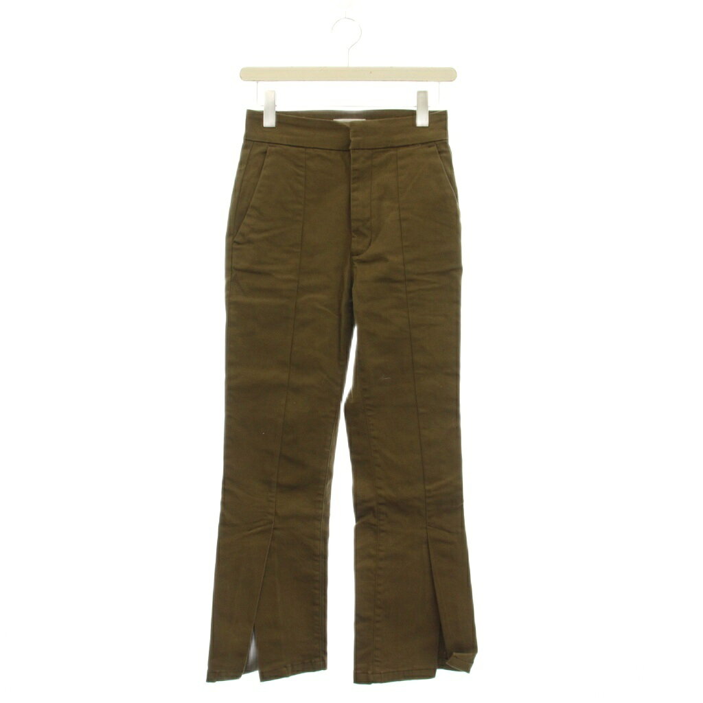 【中古】ミラオーウェン Mila Owen 22SS パンツ 0 茶 ブラウン 長ズボン スリット入り センタープレス風ステッチ /JP レディース 【ベクトル 古着】 260321 auc-vector-20814580 ブランド古着の買取販売ベクトル パッケージ画像