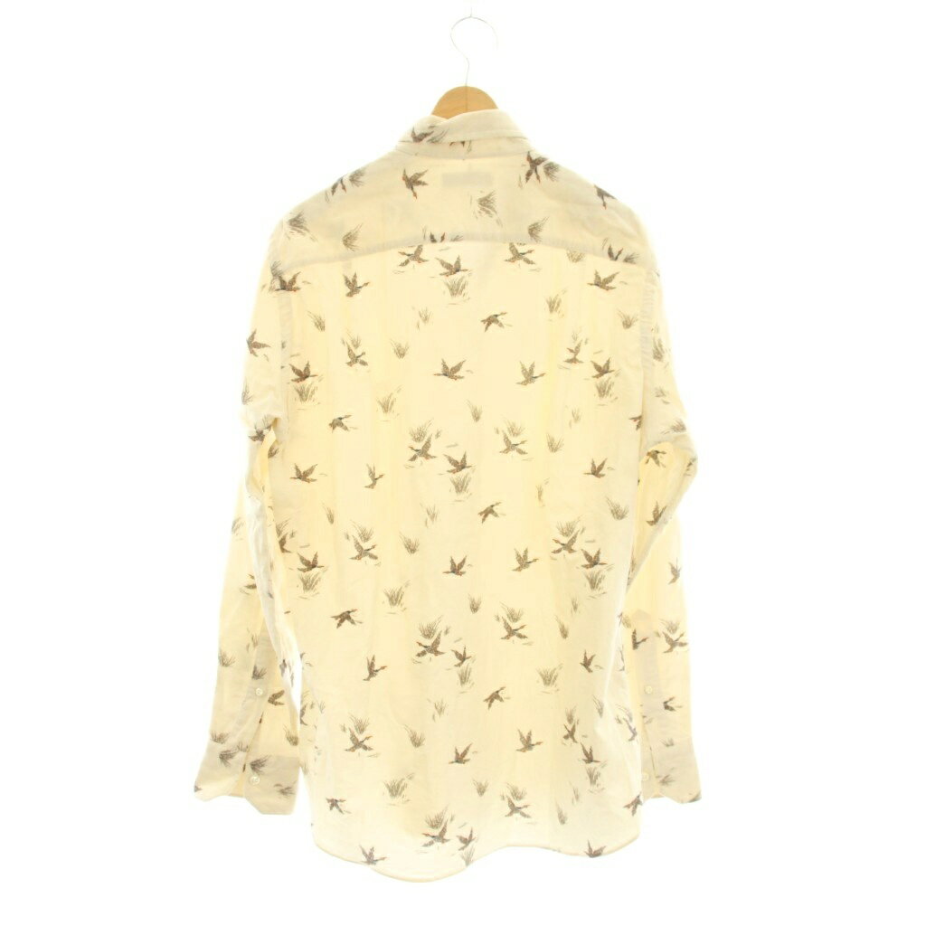 【中古】ポールスチュアート PAUL STUART シャツ M ベージュ ボタンダウン 総柄 長袖 J1M02-419-02 /JP メンズ 【ベクトル 古着】 260321 2