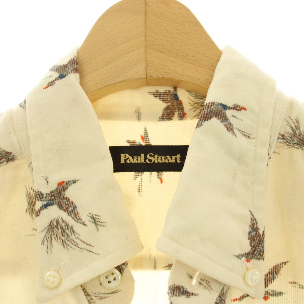 【中古】ポールスチュアート PAUL STUART シャツ M ベージュ ボタンダウン 総柄 長袖 J1M02-419-02 /JP メンズ 【ベクトル 古着】 260321 3
