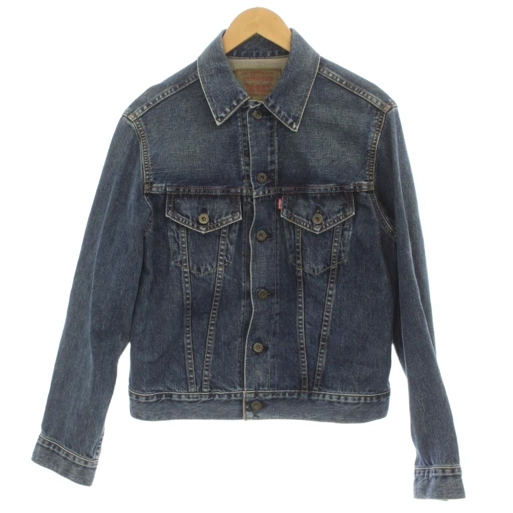 【中古】リーバイス Levi's デニムジャケット Gジャン 38 青 ブルー 長袖 70504 /GP レディース 【ベクトル 古着】 260324