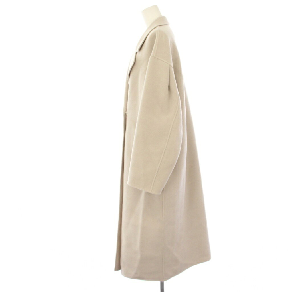 【中古】ナノユニバース nano universe PURE LAMBS リバーロングコート チェスターコート ウール M ベージュ 669-4211301 /HN レディース 【ベクトル 古着】 260326 auc-vector-20822800 ブランド古着の買取販売ベクトル サンプル画像2