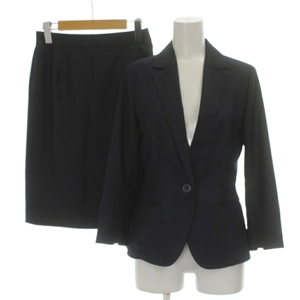 Skirt Suits - 【中古】ザ・スーツカンパニー THE SUIT COMPANY スーツ ジャケット スカート ひざ丈 36 紺 ネイビー 長袖 T9304J1 /GP レディース 【ベクトル 古着】 260324
