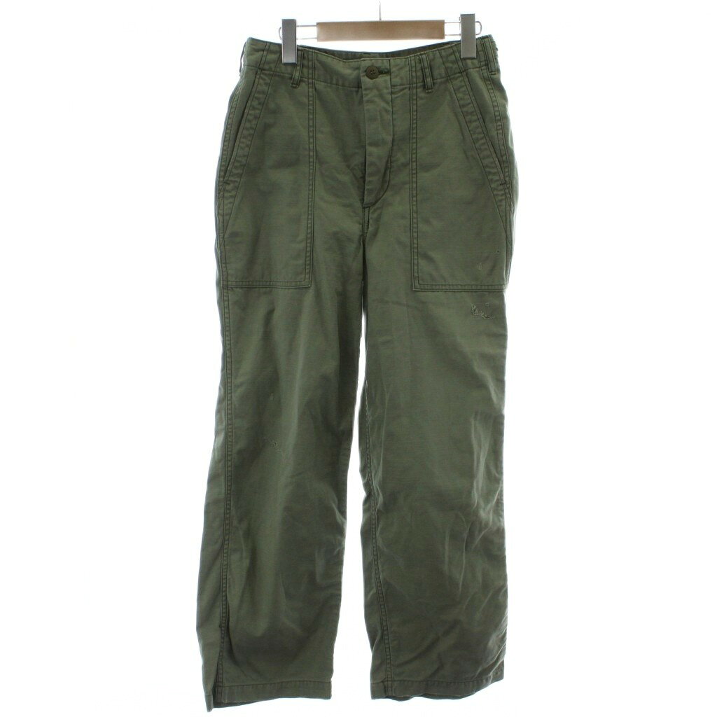 セントオブ SCENTOF 23SS Baker PT カーゴパンツ 36 カーキ 無地 パッチポケット ストレートシルエット 23-030-586-3080-1-0 /GG レディース  260326