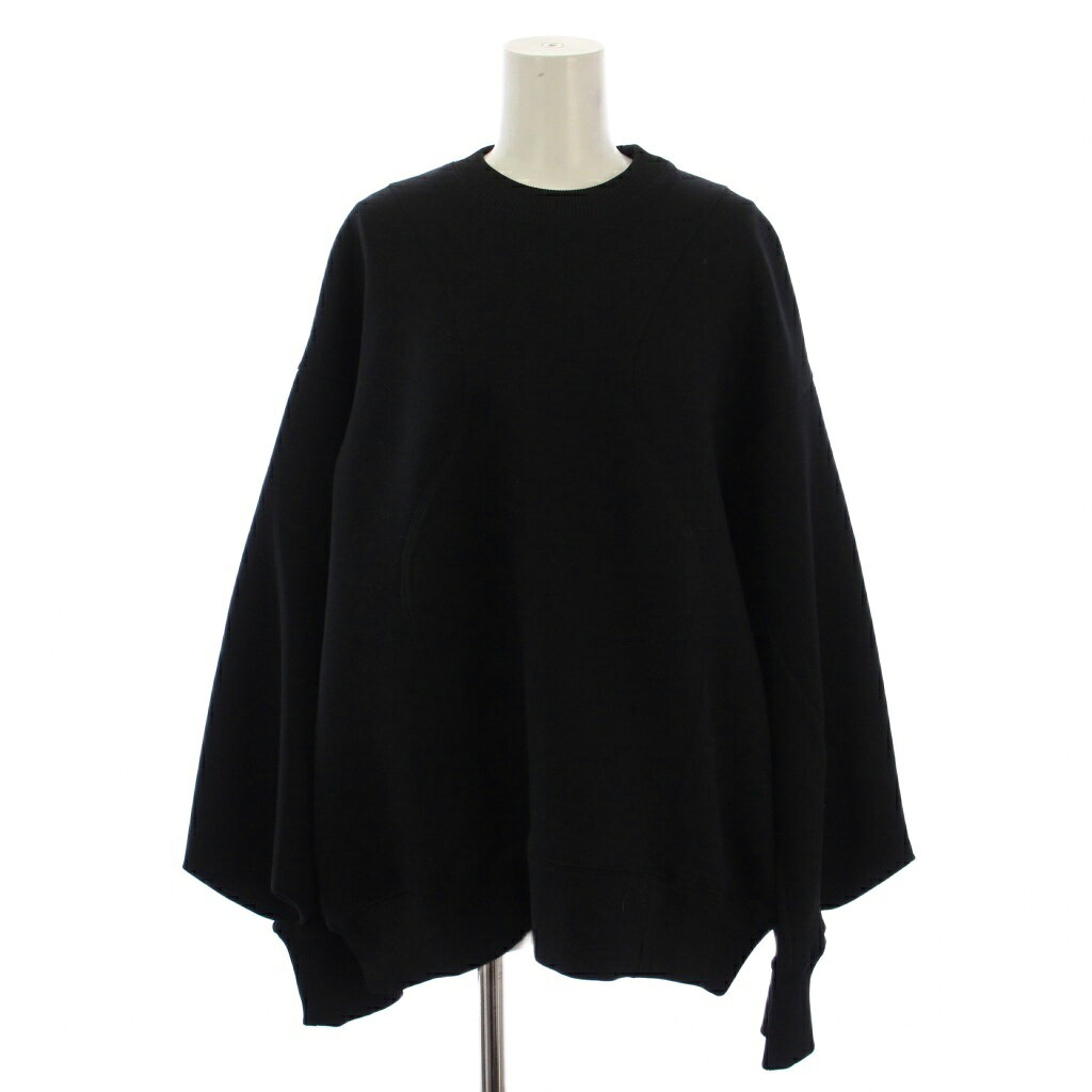 【中古】アンスリード UN3D. 25AW W TRAIANGLE TUCK TOP スウェット トレーナー プルオーバー 長袖 クルーネック 3 黒 522552701101-01 /BM レディース 【ベクトル 古着】 260328