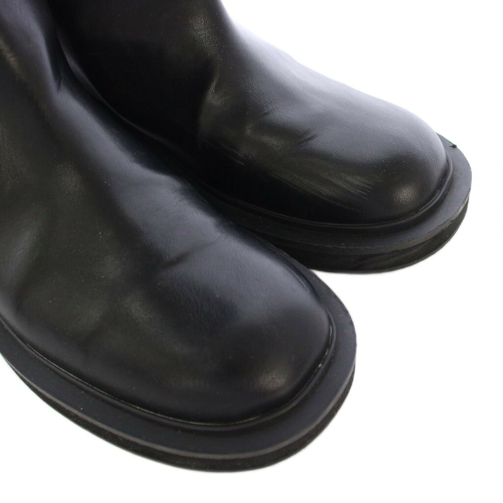 【中古】ミラオーウェン Mila Owen ロングブーツ フラット レザー 37 黒 ブラック /TK レディース 【ベクトル 古着】 260402 auc-vector-20836788 ブランド古着の買取販売ベクトル サンプル画像3