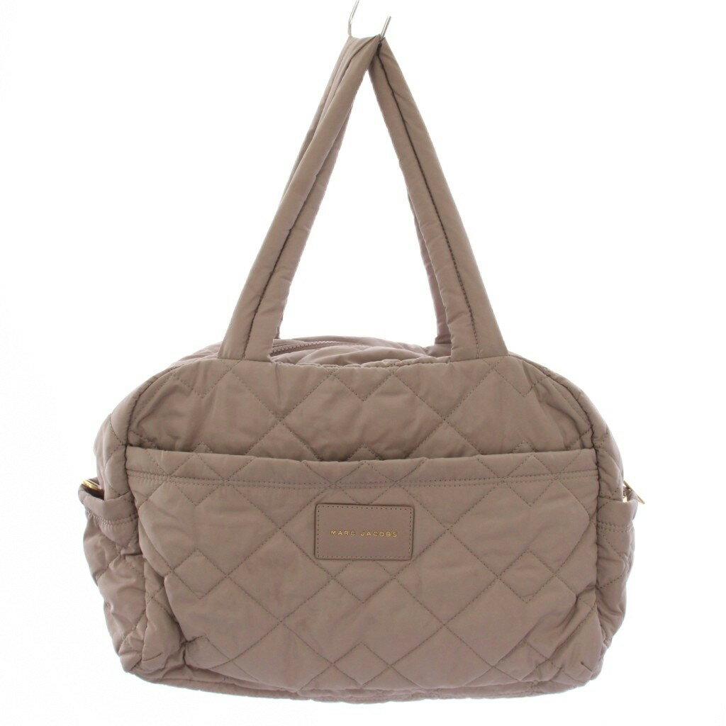 【中古】マークジェイコブス MARC JACOBS キルテッド ナイロン ウィークエンダー ボストンバッグ ピンク /BM ■MA レディース 【ベクトル 古着】 260331