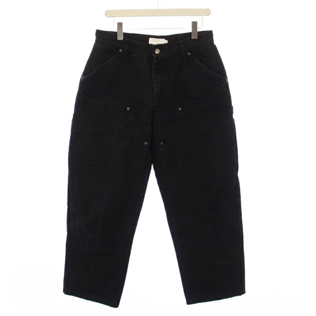 【中古】EMISSION DOUBLE KNEE PANT ワークパンツ ジップフライ 34 黒 /BM メンズ 【ベクトル 古着】 260331(4.0)