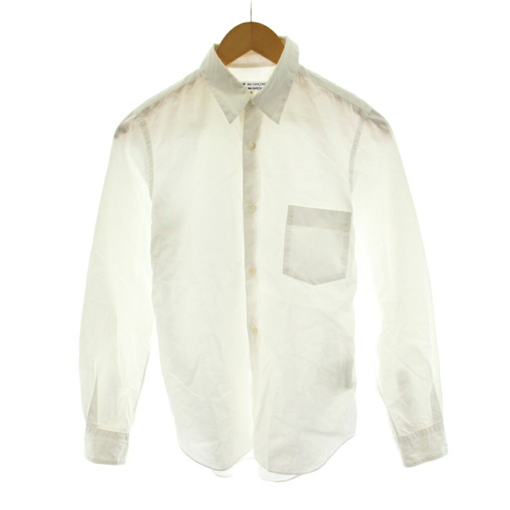 樂天商城 - 【中古】コムデギャルソンコムデギャルソン COMME des GARCONS COMME des GARCONS コムコム AD2006 シャツ 長袖 S 白 ホワイト RU-B001 /AN74 メンズ 【ベクトル 古着】 260401
