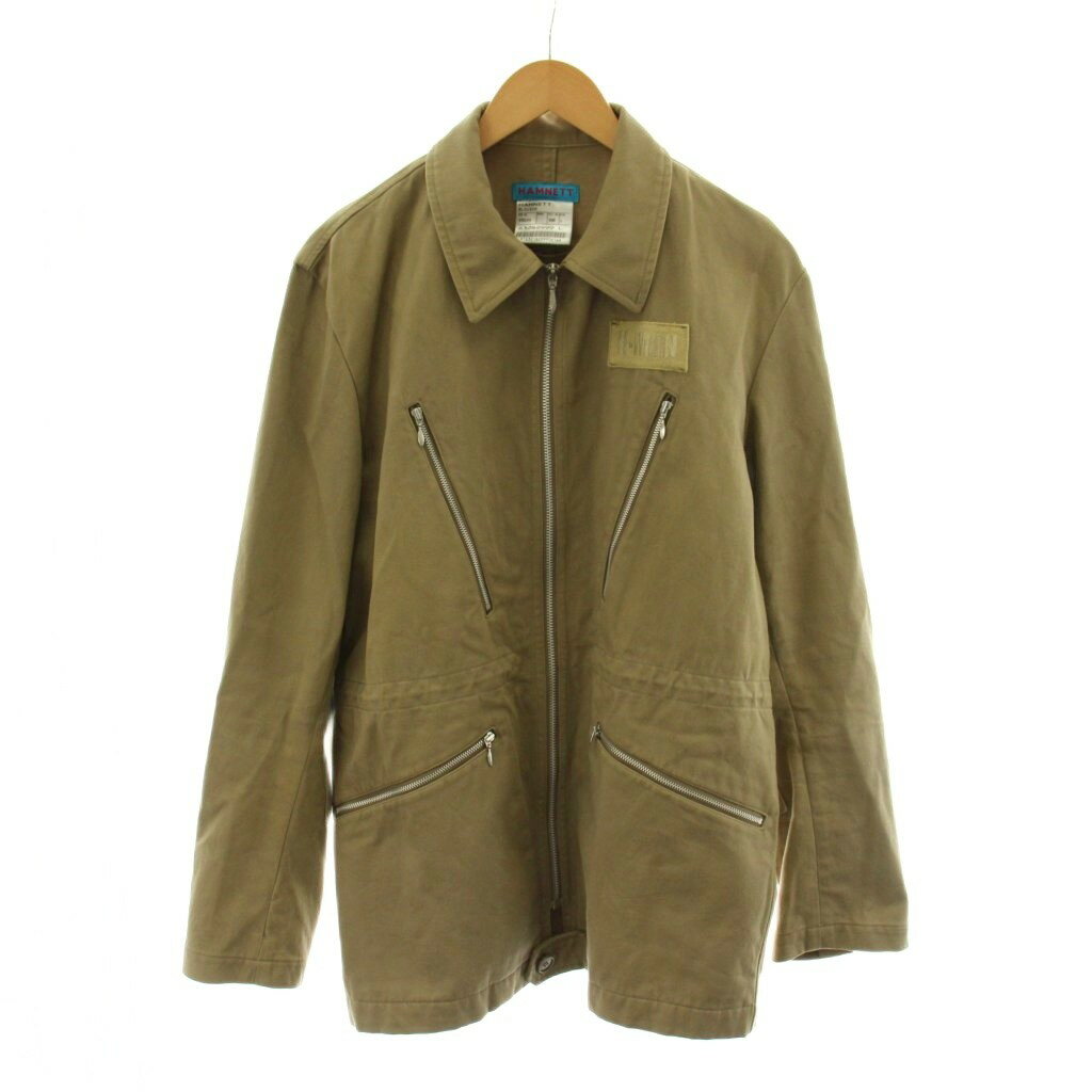 ハムネット HAMNETT ジャケット ジップアップ L ベージュ /AN42 メンズ  260402