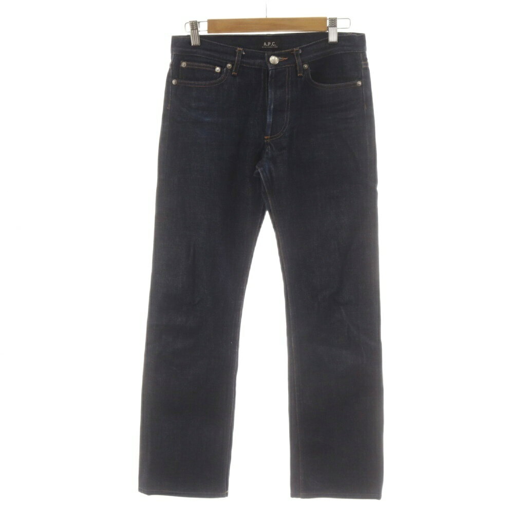 【中古】アーペーセー A.P.C. デニムパンツ ジーンズ 26 紺 ネイビー ボタンフライ /RR レディース 【ベクトル 古着】 260401