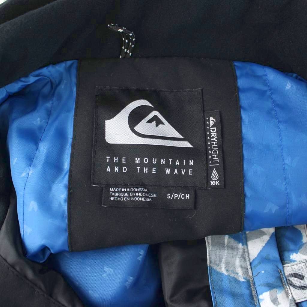 【中古】クイックシルバー QUIKSILVER ジャケット スノーボード スキー ウエア フード 上着 S 青 ブルー 白 ホワイト グラフィック柄 長袖 フード付き /AP レディース 【ベクトル 古着】 260410 3