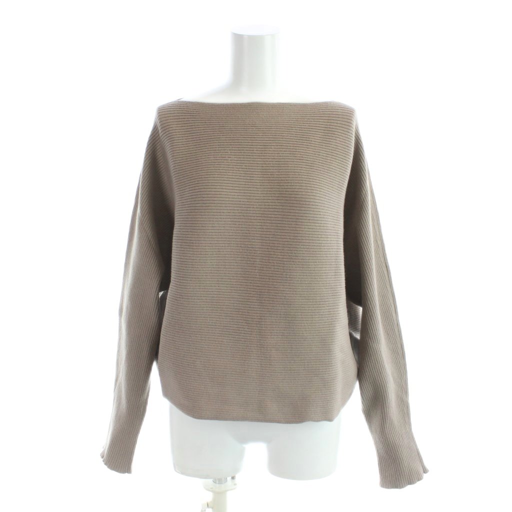 【中古】ミラオーウェン Mila Owen セットアップ ニット フレアスカート 0 ベージュ リブ 長袖 /AP レディース 【ベクトル 古着】 260411 auc-vector-20861130 ブランド古着の買取販売ベクトル サンプル画像2