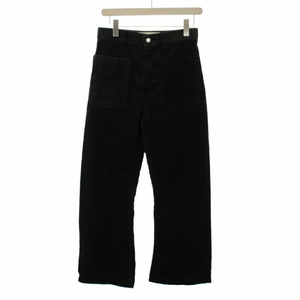【中古】シンゾーン Shinzone 24AW パンツ 34 黒 ブラック パッチポケット 長ズボン CORDUROY MARINE PANTS ハイウエスト 24AMSPA03 /LP レディース 【ベクトル 古着】 260408
