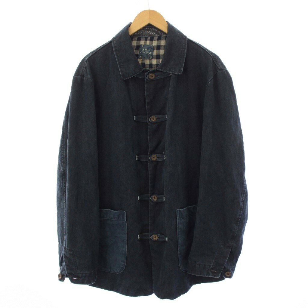 【中古】フォーティーファイブアールピーエム 45R 45rpm 藍職人いろいろ45 パッチワーク デニムジャケット 紺 /KH メンズ 【ベクトル 古着】 260409