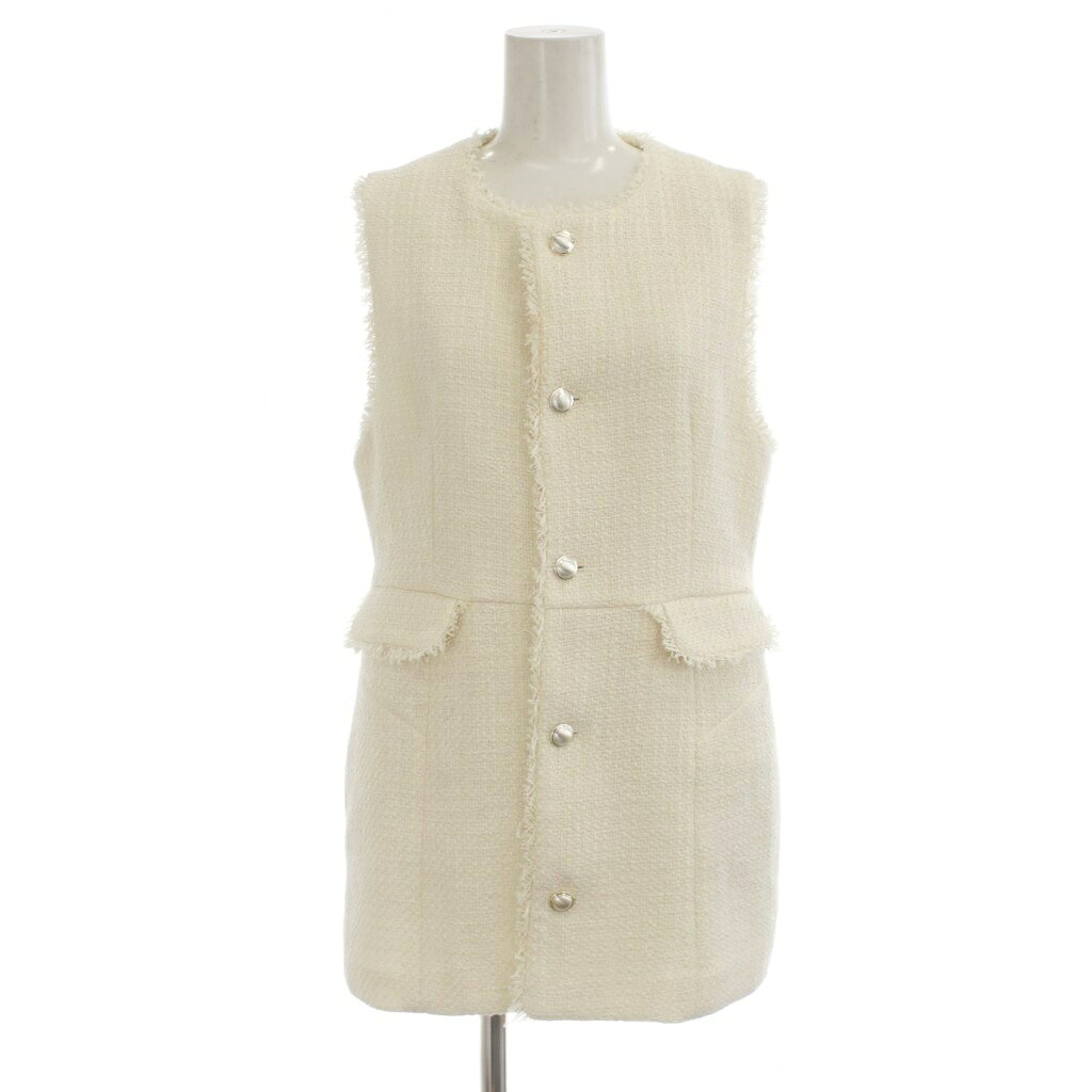 【中古】ロペピクニック ROPE Picnic 24AW ツイードジレベスト 38 白 フリンジトリム GDV-54000-B /JP レディース 【ベクトル 古着】 260407 auc-vector-20848758 ブランド古着の買取販売ベクトル パッケージ画像