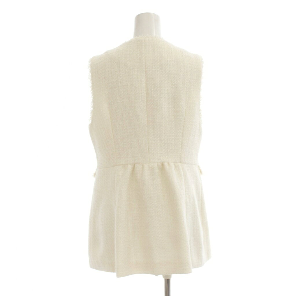 【中古】ロペピクニック ROPE Picnic 24AW ツイードジレベスト 38 白 フリンジトリム GDV-54000-B /JP レディース 【ベクトル 古着】 260407 auc-vector-20848758 ブランド古着の買取販売ベクトル サンプル画像3