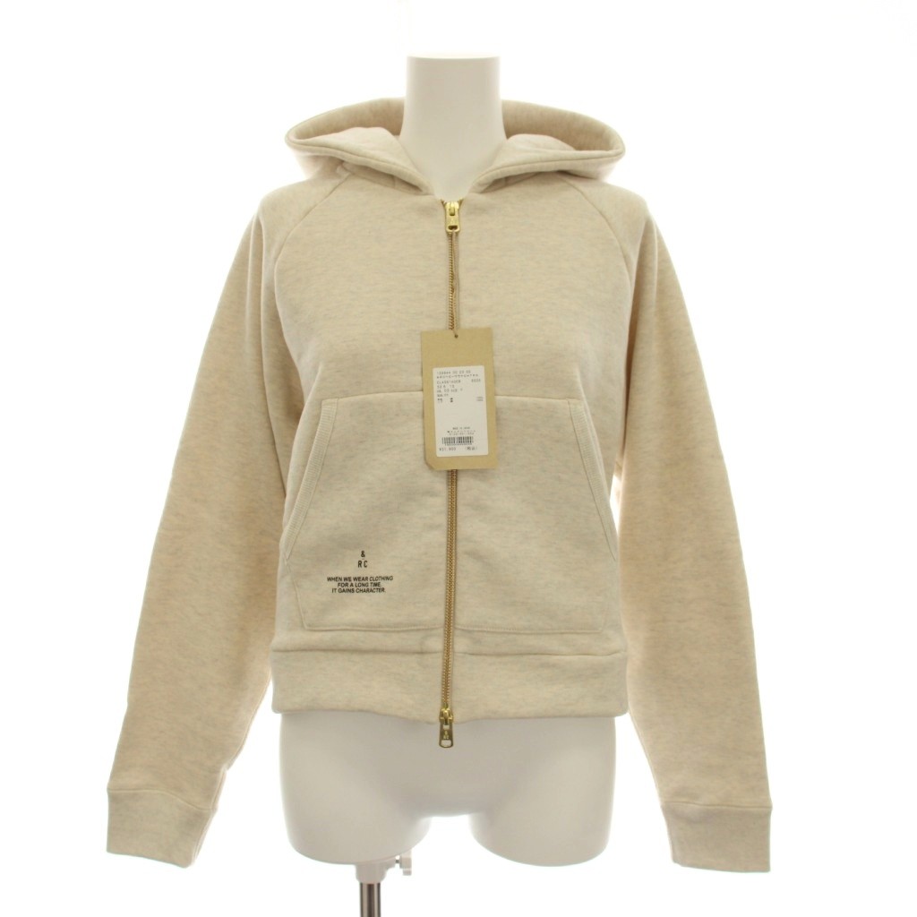Other Jackets Jumpers - 【中古】未使用品 カレンソロジー Curensology ジャケット パーカー スウェット ジップアップ 長袖 F グレージュ アイボリー CL406140ER /YM レディース 【ベクトル 古着】 260414