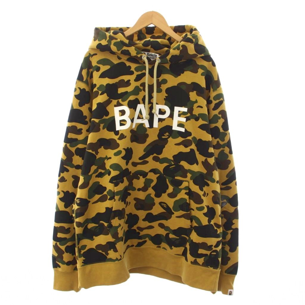 ⭐️美品　A BATHING APE エイプ BAPE パーカー フーディー XL ☆BAPE x ミニオン☆送関込☆入手困難☆話題のコラボパーカー☆ (A
