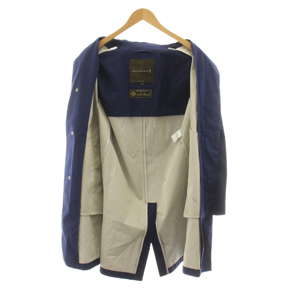 【中古】マッキントッシュ MACKINTOSH ロロピアーナ コットンステンカラーコート ミドル丈 36 青 ブルー EA /KU メンズ 【ベクトル 古着】 260415