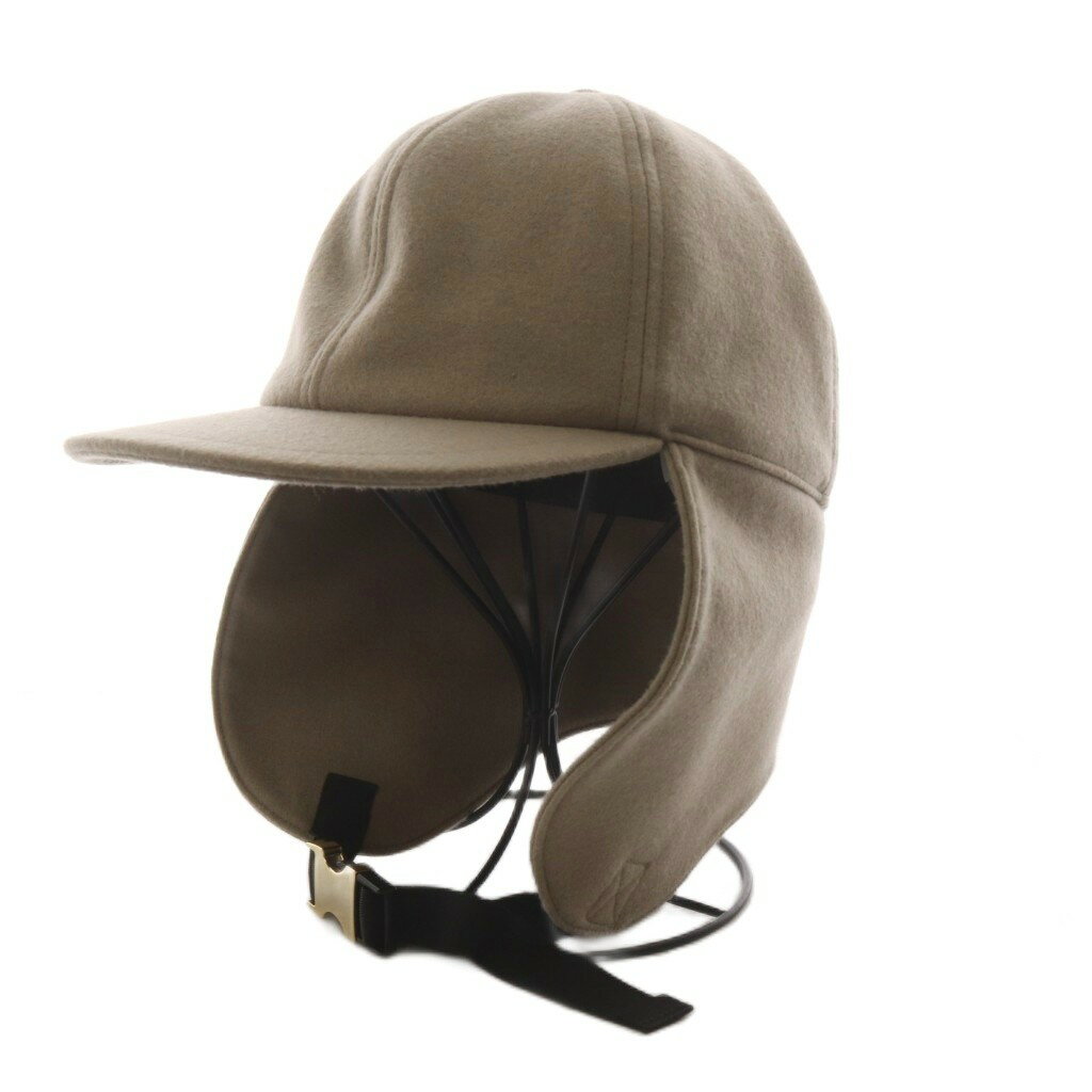 【中古】サカイ sacai ウールメルトントラッパーキャップ 帽子 ベージュ /AN68 レディース 【ベクトル 古着】 260414