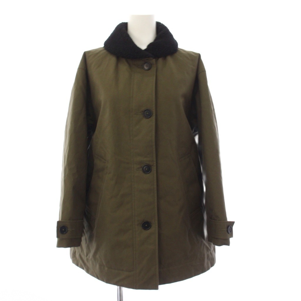 【中古】マーガレットハウエル MHL. 25FW DRY COTTON CANVAS COAT コート ミドル丈 衿ボア アウター 1 カーキ 5955210201 /AN25 レディース 【ベクトル 古着】 260417 auc-vector-20876986 ブランド古着の買取販売ベクトル パッケージ画像