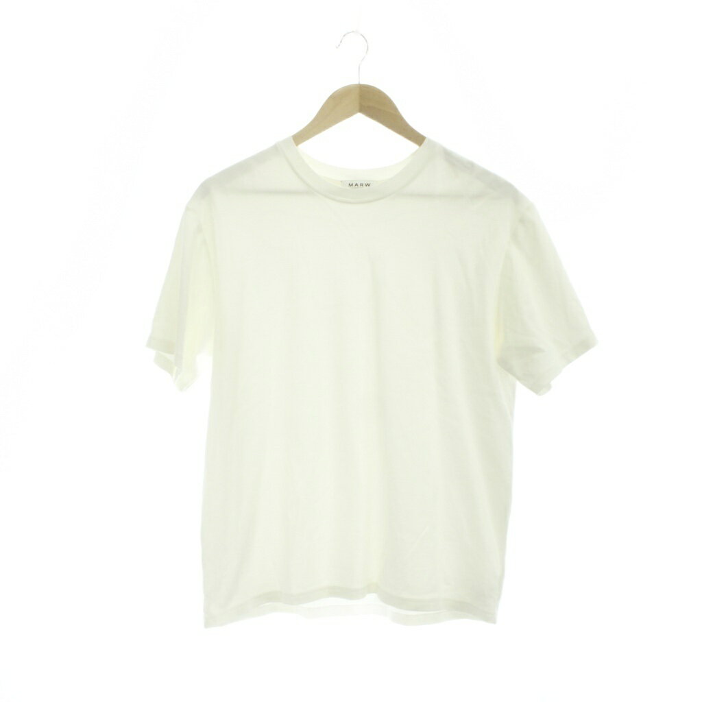 Rakuten - 【中古】マルゥ ユナイテッドアローズ MARW UNITED ARROWS Tシャツ 白 無地 ラウンドネック 半袖 /JP レディース 【ベクトル 古着】 260417