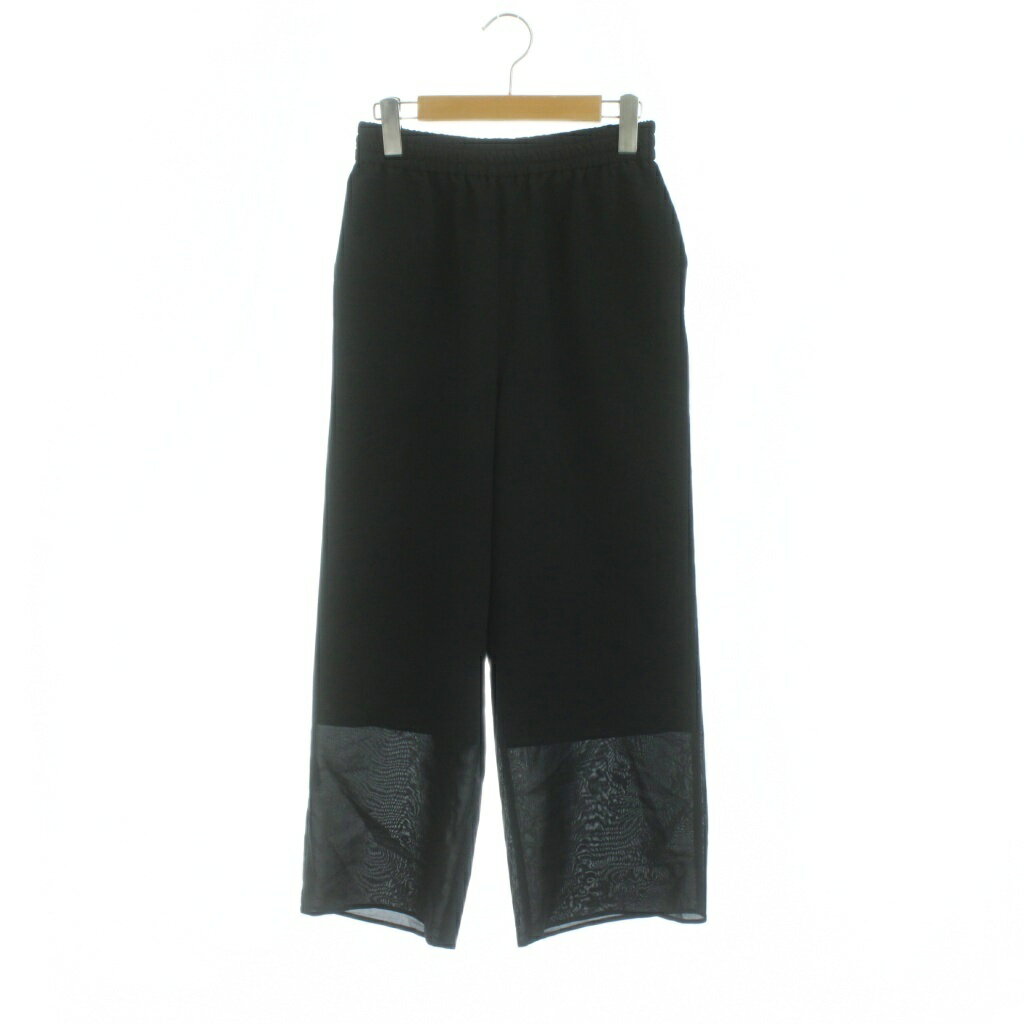 Cropped Pants - 【中古】B&Y ユナイテッドアローズ BEAUTY&YOUTH ビューティー&ユース パンツ M 黒 ウエストゴム クロップド丈 1614-287-5323 /JP レディース 【ベクトル 古着】 260418