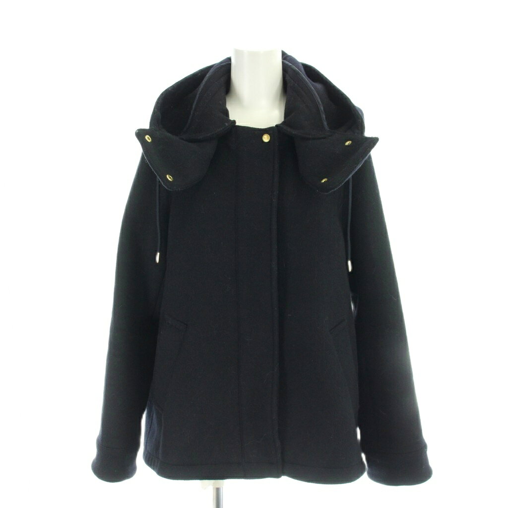 乐天商城 - 【中古】グリーンレーベルリラクシング ユナイテッドアローズ green label relaxing CF Aライン 2WAY HOOD コート フード 40 長袖 黒 ブラック 3625-199-1164 /AP レディース 【ベクトル 古着】 260423