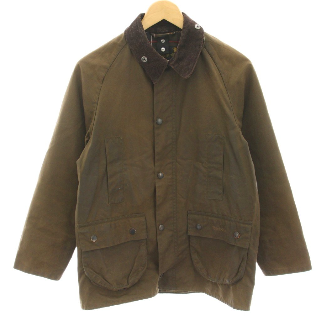 Rakuten - 【中古】バブアー Barbour Classic Beaufort オイルジャケット ブルゾン 衿コーデュロイ XL 茶 ブラウン 1602119 /HN メンズ 【ベクトル 古着】 260427