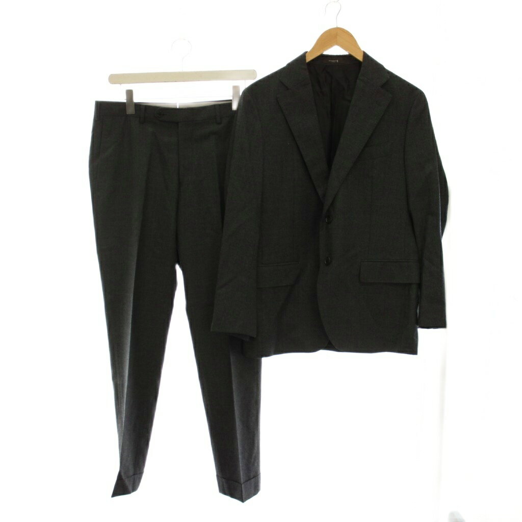 Trousers, Bottoms - 【中古】マッキントッシュ ロンドン MACKINTOSH LONDON シングルスーツ セットアップ 上下 テーラードジャケット パンツ ウール 36L W82cm チャコールグレー /YM メンズ 【ベクトル 古着】 260428