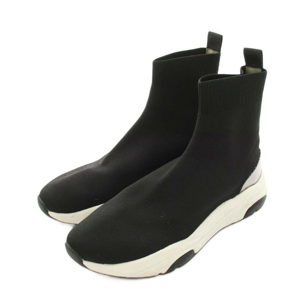 Saidogoa - 【中古】プラスダイアナ +diana TOKYO 軽量ニット ソックスブーツ ショート 黒 ブラック /YM ▲H レディース 【ベクトル 古着】 260427