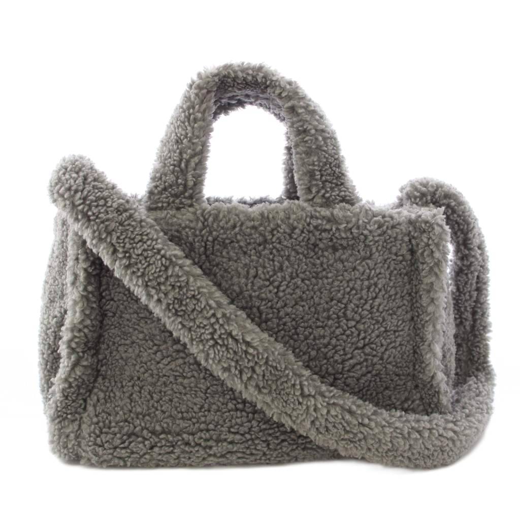 樂天商城 - 【中古】デコルテ DECOLLTE モコバッグ moco bag ハンドバッグ ショルダーバッグ ボア グレー /TK レディース 【ベクトル 古着】 260502