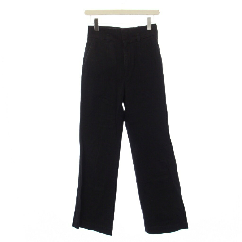 [Used] Mame Kurogouchi High-Waisted Flared Denim Jeans, Zip Fly, Size 1, Black, MM22PF-PT712 /BM, Women's [Vector Used Clothing] 260502