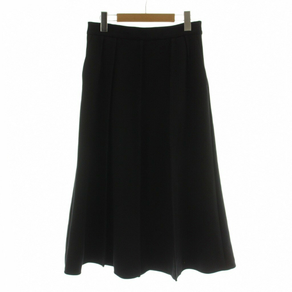 セオリーリュクス theory luxe 23SS COSIMO LOZEL フレアスカート 40 黒 無理 ロング丈 033107340050040 /GG レディース  260507