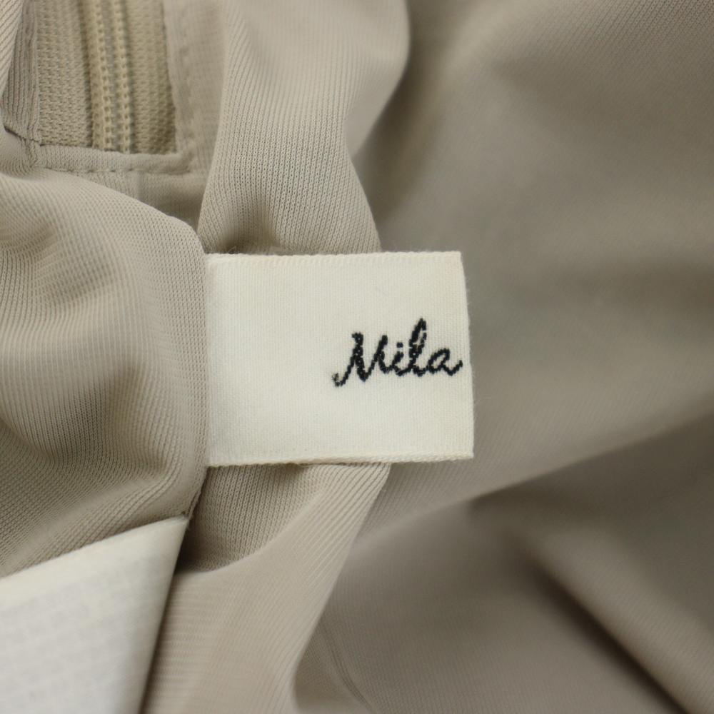 【中古】ミラオーウェン Mila Owen 18SS タイト スカート 0 ベージュ チェック柄 タイトシルエット フリンジ裾 /DU レディース 【ベクトル 古着】 260507 auc-vector-20921411 ブランド古着の買取販売ベクトル サンプル画像3