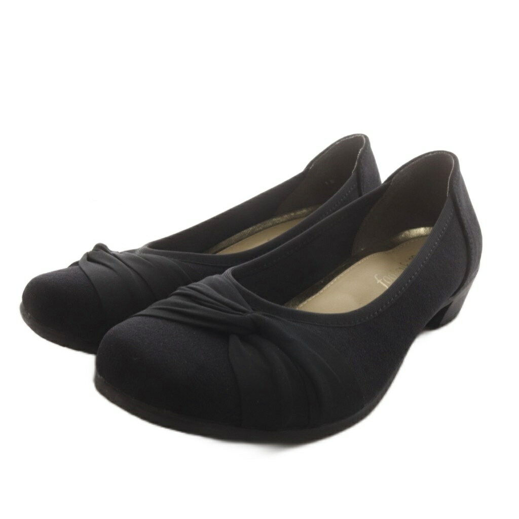 【中古】フットスキ Footsuki パンプス ヒール ラウンドトゥ 23.0cm 黒 ブラック /AN26 レディース 【ベクトル 古着】 260506